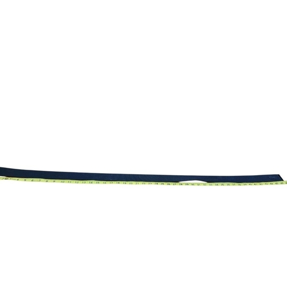 Lacoste Men’s Navy Blue Webbed Belt | Silver Logo Buckle Casual Designer Accesso - Picture 8 of 11